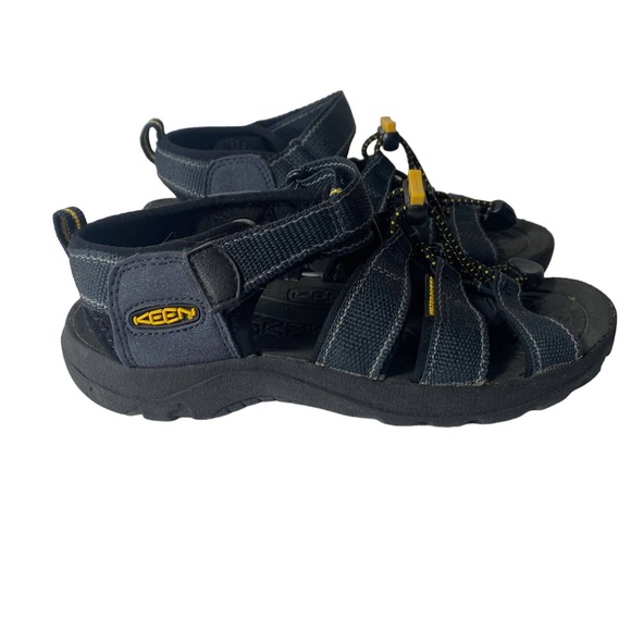 Keen Boys Black Gray Sandals Size 2 - Picture 2 of 9